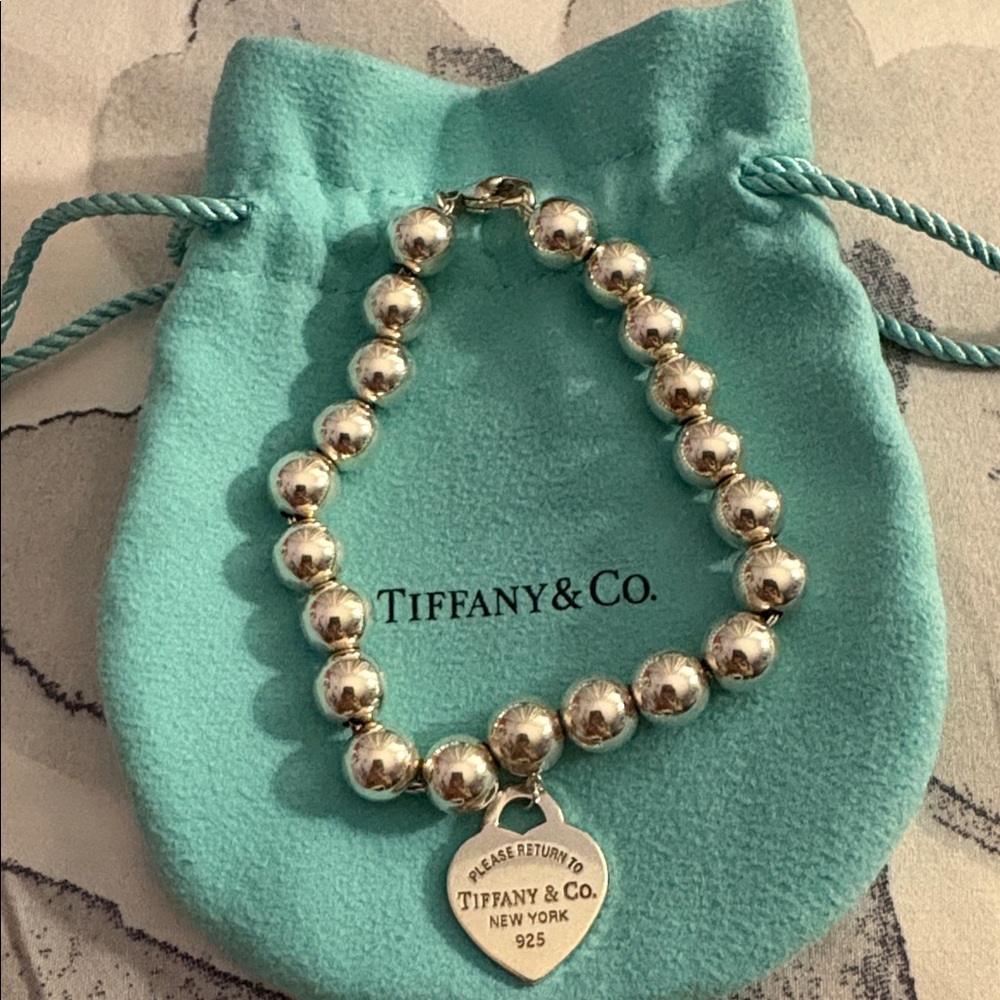Tiffany & Co. Bead Heart Bracelet
